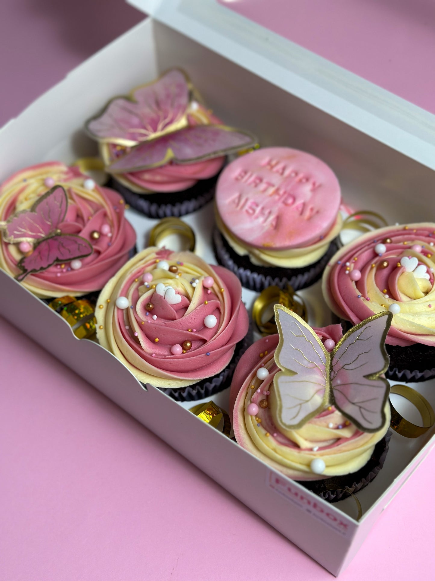 Cupcake Box | Joyful Butterfly