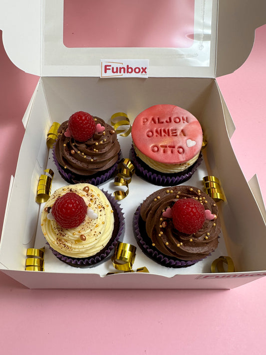Cupcake Box | Chocolate Raspberry Wish Box