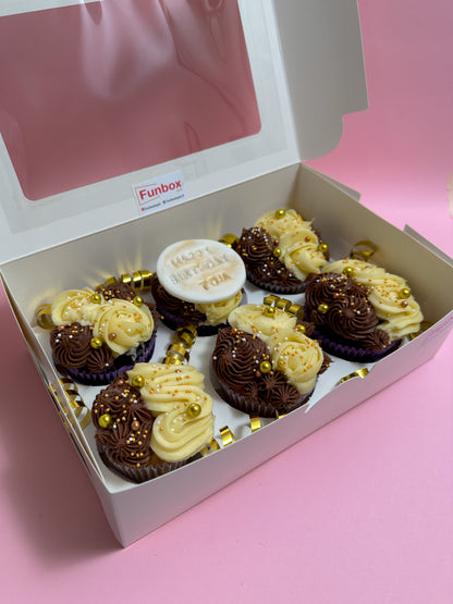 Cupcake Box | Chocolate Birthday Cupcakes